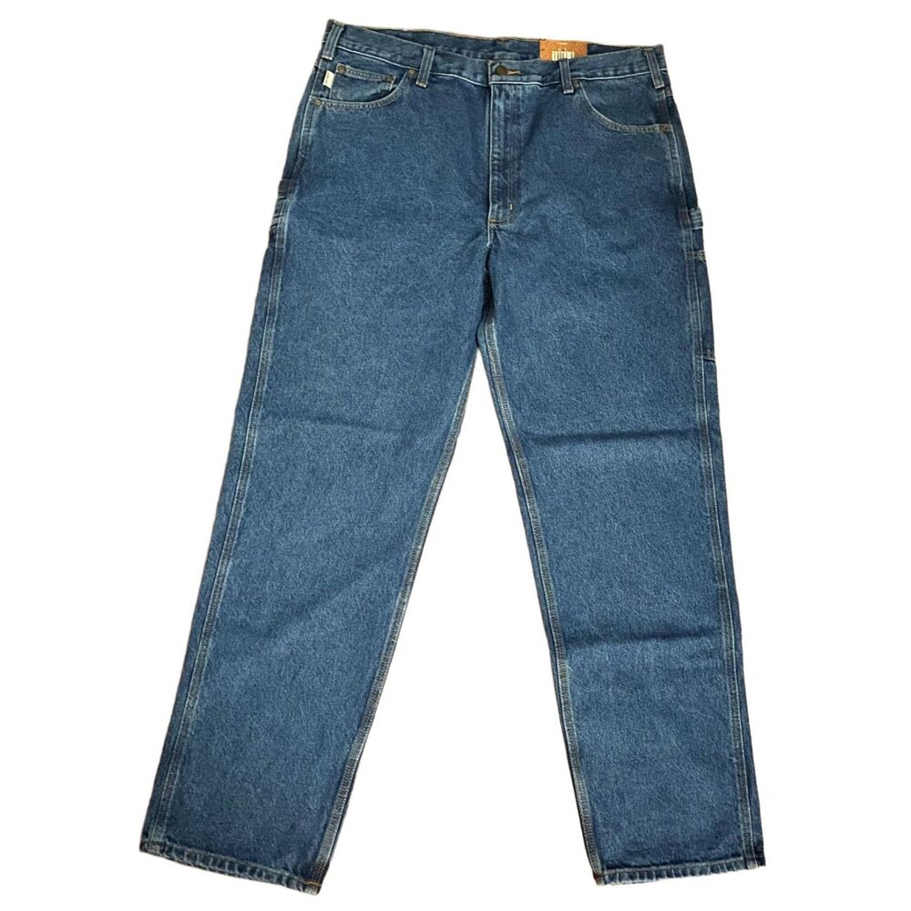 Carhartt B171 DST Relaxed Fit Carpenter Jeans 40x34 Blue NWT Workwear